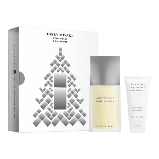 Issey Miyake L'eau Pour Homme Men's Gift Set 75ML Eau De Toilette + 50ML Shower Gel