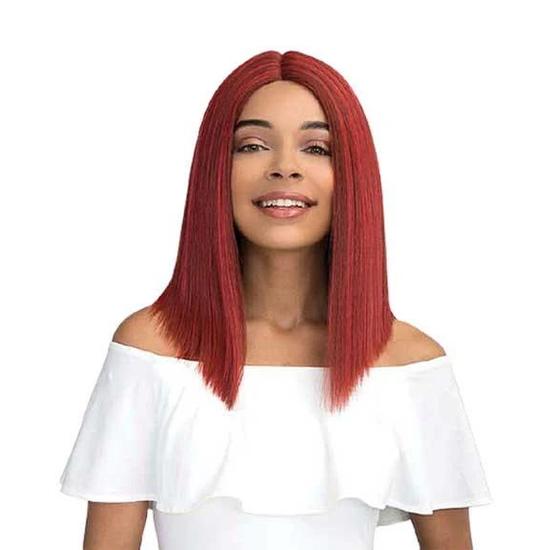 Janet Collection Brazilian Scent Human Hair Madix Lace Wig 1