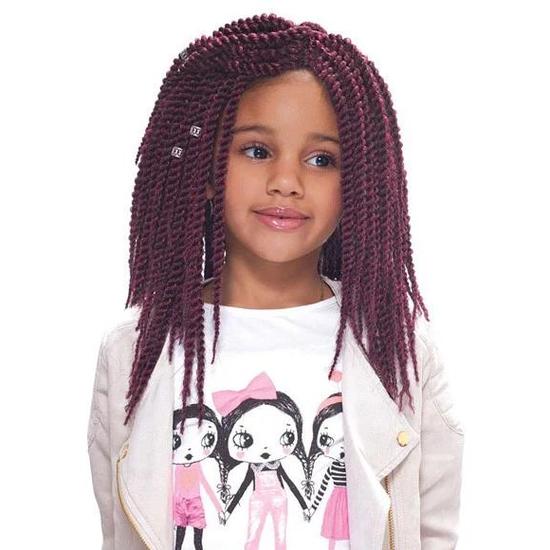 Janet Collection Havana Mambo Synthetic Tantalising Bebe Twist Braid 12 / Burg