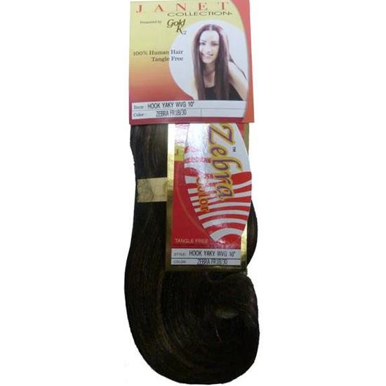 Janet Collection Janet Gold K Human Hair Hook Yaky Wvg 10 / Zebra FR1B/27