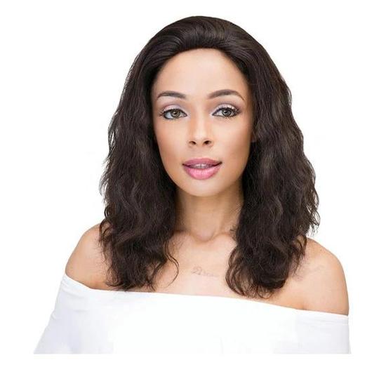 Janet Collection Janet Human Hair 360 Natural Lace Wig 26 / Natural Black