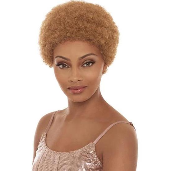 Janet Collection Janet Synthetic Afro Rosey Wig Light Pink