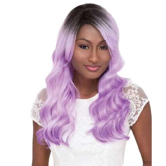 Janet Collection Janet Synthetic Pastel Natalie Wig Blue Purple