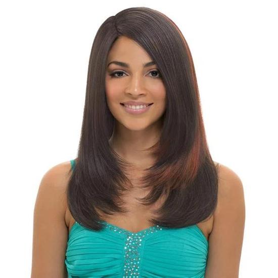 Janet Collection Lace W Part Synthetic Wig Pomana WC1B/Burg