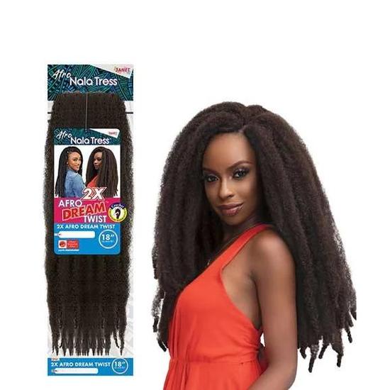 Janet Collection Nala Tress Afro Synthetic 2x Afro Dream Twist 18 Inches / 1