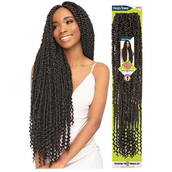Janet Collection Nala Tress Synthetic Passion Twist Braid 18 / 1B