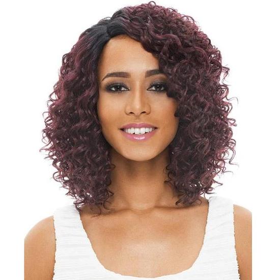 Janet Collection Natural Super Flow Deep Part Synthetic Bohemian Lace Wig OET4/27/30