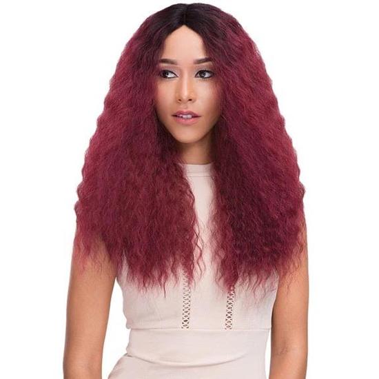 Janet Collection Natural Super Flow Deep Part Synthetic French Lace Wig F4132