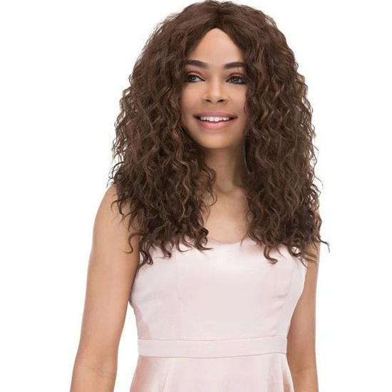 Janet Collection Natural Super Flow Deep Part Synthetic Gloria Lace Wig OEM99J