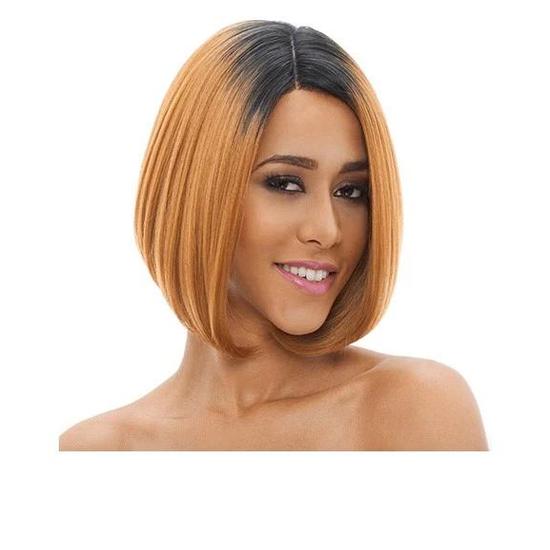 Janet Collection Natural Super Flow Deep Part Synthetic Lady Lace Wig OET4/613