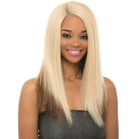 Janet Collection Natural Super Flow Deep Part Synthetic May Lace Wig 2