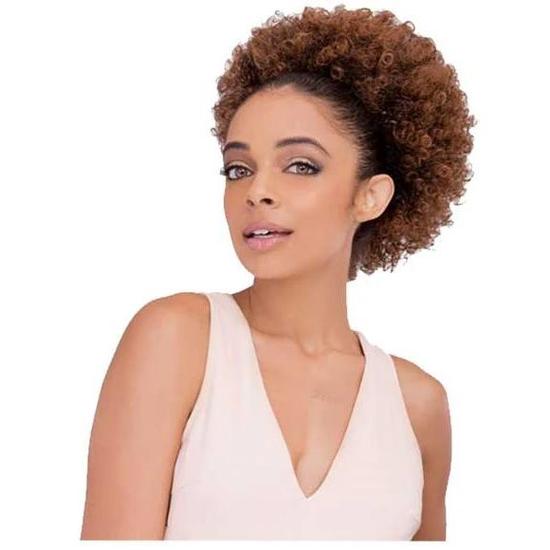 Janet Collection Noir Every Time Synthetic Afro Perm L String Ponytail 2