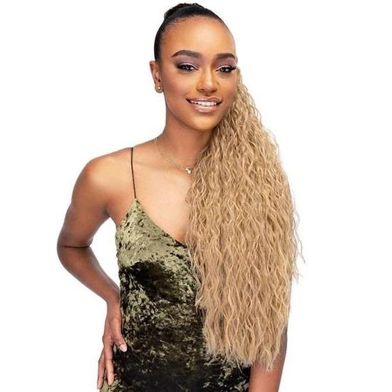 Janet Collection Noir Every Time Synthetic Guava DS Ponytail 22
