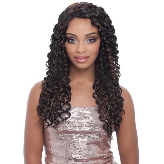 Janet Collection Super Flow Deep Part Lace Synthetic Monica Wig 1