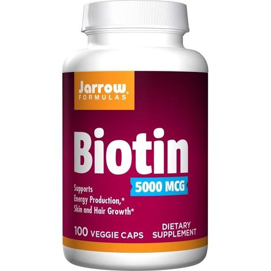 Jarrow Formulas Biotin 5000mcg Capsules 100 Capsules