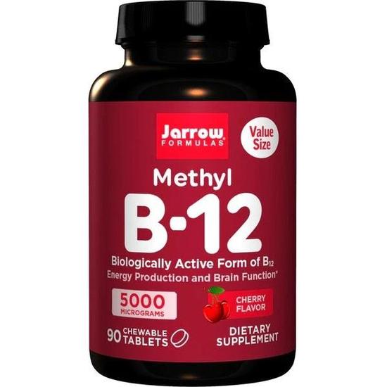 Jarrow Formulas Methyl B12 5000mcg Chew Tablets 90 Tablets