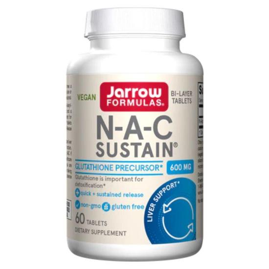 Jarrow Formulas N-A-C Sustain 600mg Tablets 60 Tablets