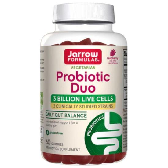 Jarrow Formulas Probiotic Duo Raspberry Gummies 60 Gummies