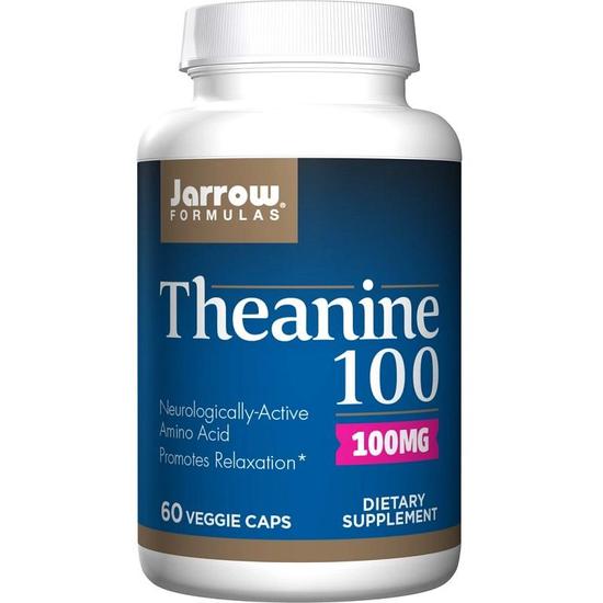 Jarrow Formulas Theanine 100mg Vegicaps 60 Vegicaps