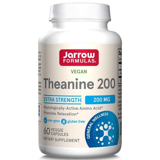 Jarrow Formulas Theanine 200mg Vegicaps 60 Vegicaps