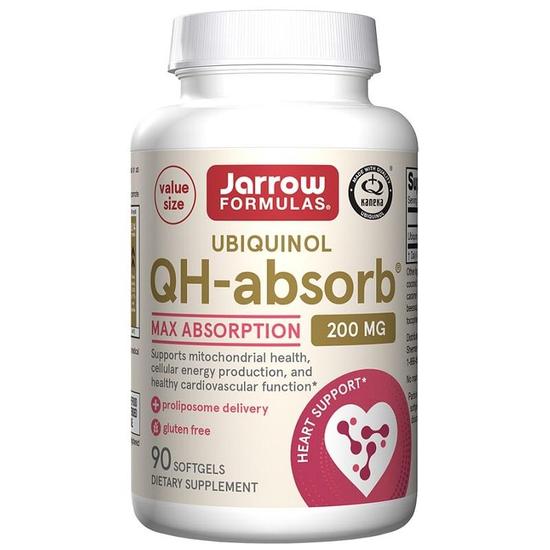 Jarrow Formulas Ubiquinol QHabsorb 200mg Softgels 90 Softgels