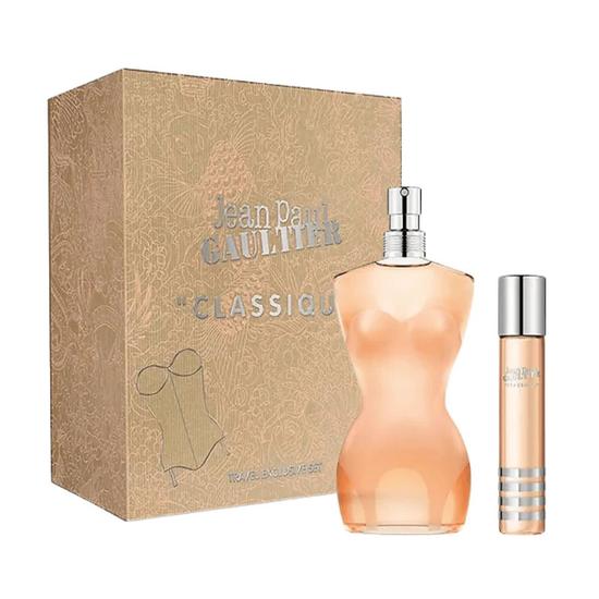 Jean Paul Gaultier Classique Eau De Toilette Women's Perfume Gift Set Spray 100ml With 20ml Eau De Toilette