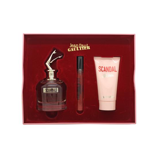 Jean Paul Gaultier Scandal Gift Set 80ml Eau De Parfum + 75ml Body Lotion + 10ml Eau De Parfum