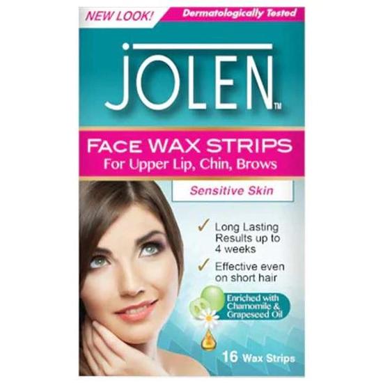 Jolen Facial Strip Wax 16 pcs