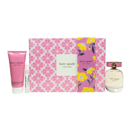 Kate Spade Gift Set 100ml Eau De Parfum + 100ml Body Lotion + 7.5ml Eau De Parfum