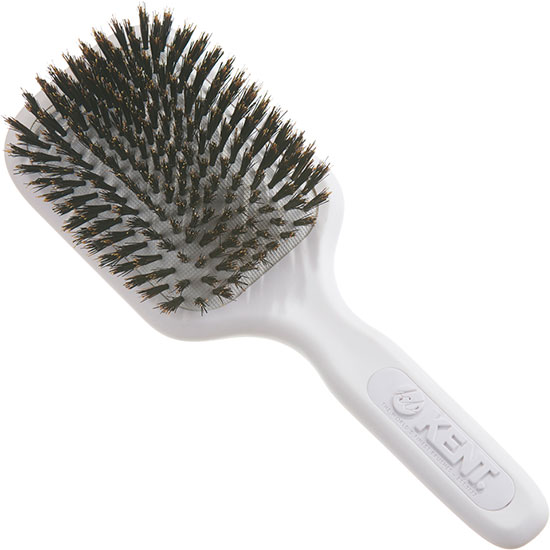 white bristle hair brush
