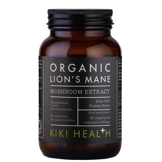 KIKI Health Organic Lion's Mane Mushroom Extract Vegicaps