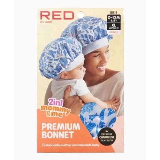 Kiss 2 In 1 Mommy & Me Premium Bonnet BH11 Paisley