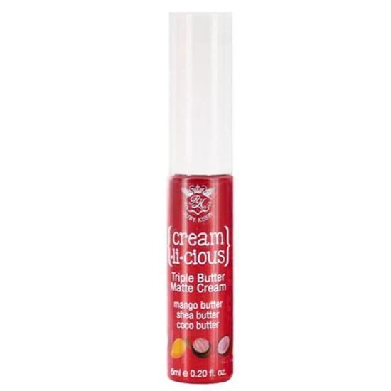 Kiss Cream Li Cious Triple Butter Matte Lip Cream RSMC12 U Make Me Happy 6ml