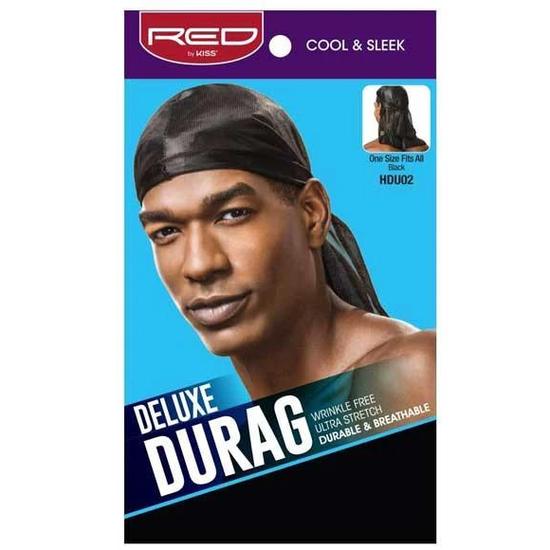 Kiss Deluxe Durag Black HDU02 One Size