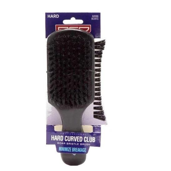 Kiss Hard Curved Club Boar Bristle Brush BOR13