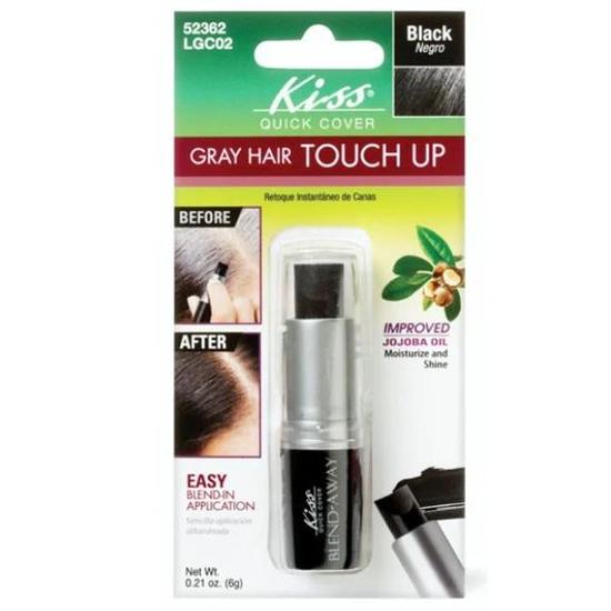 Kiss New York Quick Cover Grey Hair Touch Up LGC02 6 g / Black