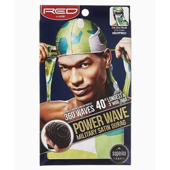 Kiss Power Wave Military Satin Durag HDUPPM03