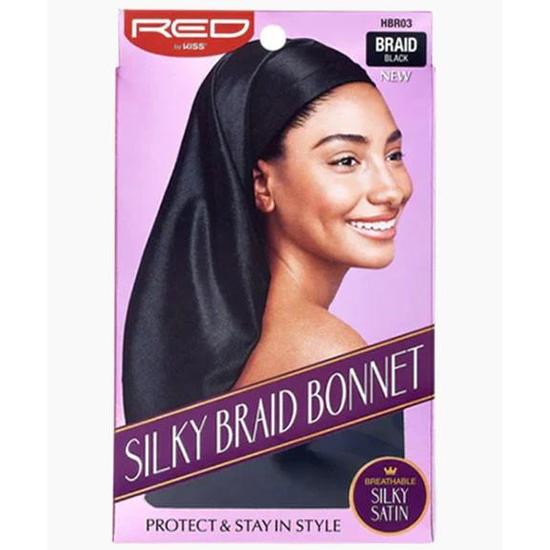 Kiss Silky Braid Bonnet HBR03 Black