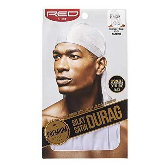 Kiss Silky Satin Durag White HDUP05