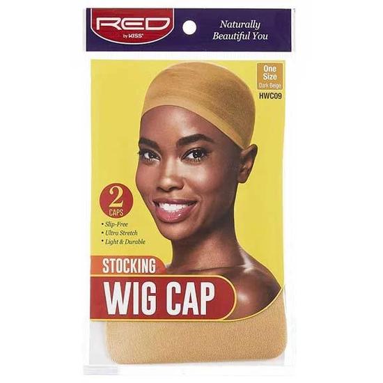 Kiss Stocking Wig Cap Dark Beige HWC09 2 pcs