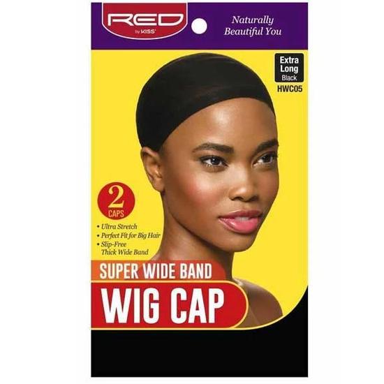 Kiss Super Wide Band Wig Cap Black HWC05 Extra Long