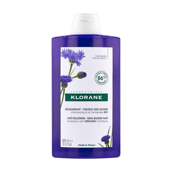 Klorane Centaury Cornflower Shampoo For Grey/White Hair 400ml