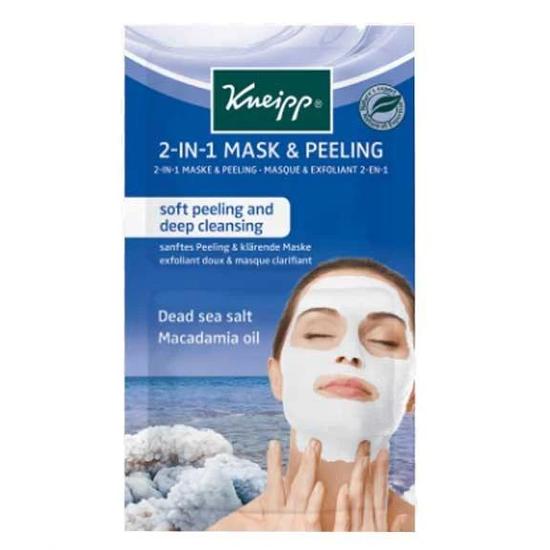 Kneipp 2 In1 Mask & Peeling With Dead Sea Salt & Macadamia Oil 2x8ml (16ml)