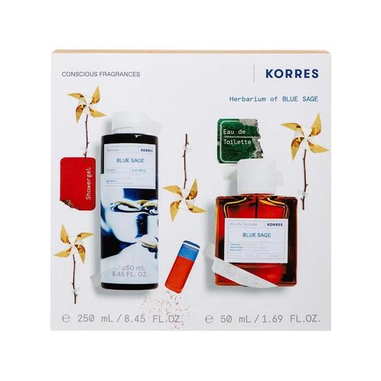 Korres Set Blue Sage Eau De Toilette 50ml & Shower Gel 250ml