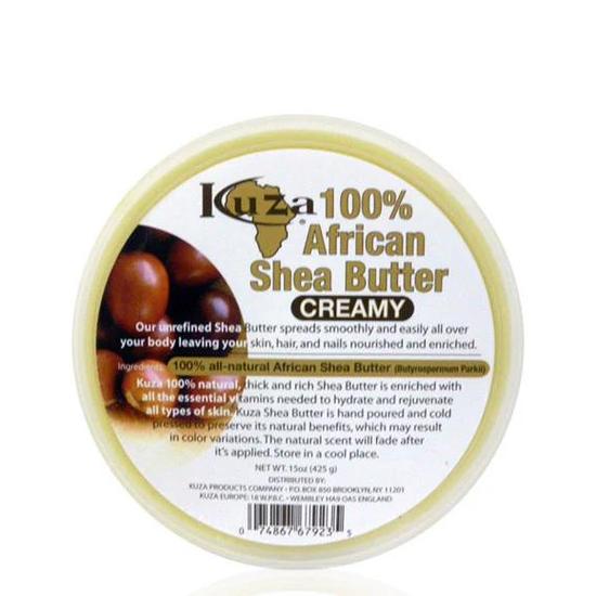 Kuza Hundred Percent African Shea Butter Creamy 227g / White