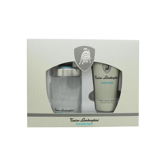 Lamborghini Essenza Gift Set 75ml Eau De Toilette + 150ml Aftershave Balm