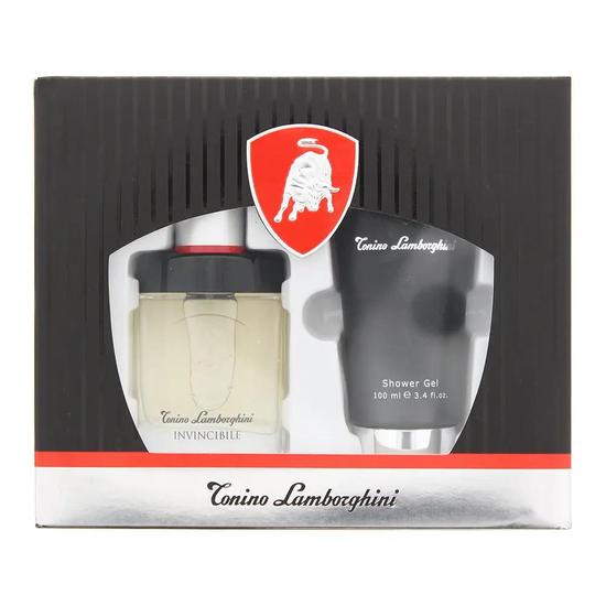 Lamborghini Invincibile Gift Set: Eau De Toilette 40ml Shower Gel 100ml 2 Piece