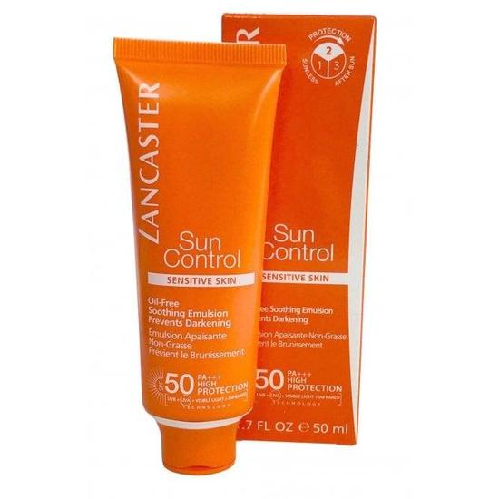 Lancaster Sun Control Oil Free Soothing Emulsion For Your Face SPF 50 Sensitive Skin 50ml