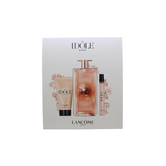 Lancôme Idole Aura Gift Set 50ml Eau De Parfum + 5ml Eau De Parfum + 50ml Body Lotion