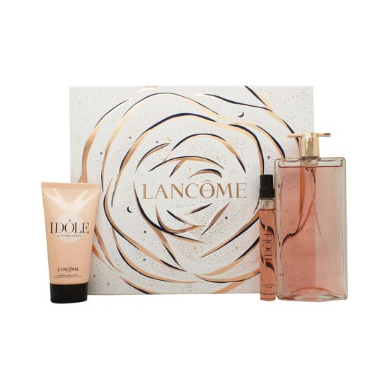 Lancôme Idole Gift Set 50ml Eau De Parfum + 50ml Body Cream + 10ml Eau De Parfum